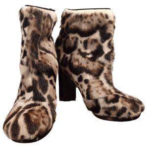 Christopher Kane Fur Ankle Boots